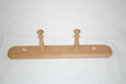 Cedar Sauna Two Peg Towel Bar