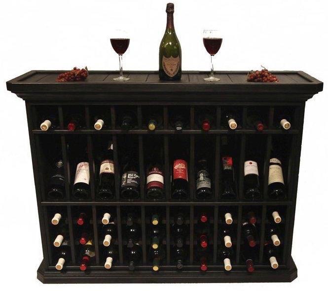 50 Bottle Wine Storage End Table