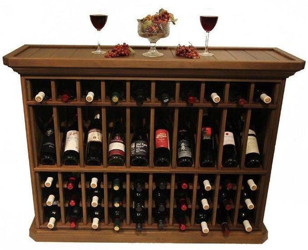 50 Bottle Wine Storage End Table