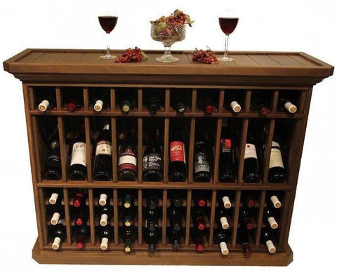 50 Bottle Wine Storage End Table