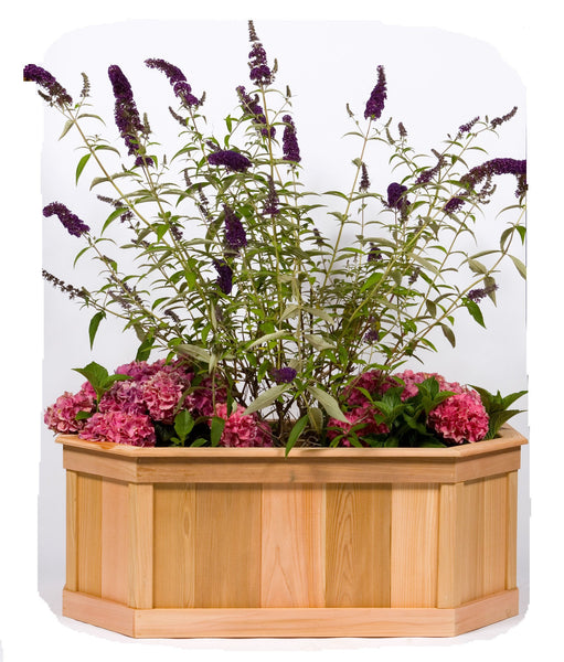 Small Stretched  6 Sided Cedar Planter