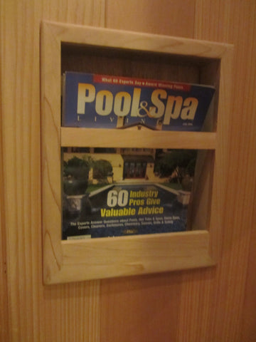 Cedar Sauna Book Rack