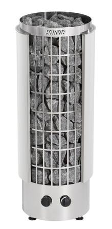 Harvia Cilindro HB 6.8KW, 240V Sauna Heater Package w/Built in Control & Sauna Stones