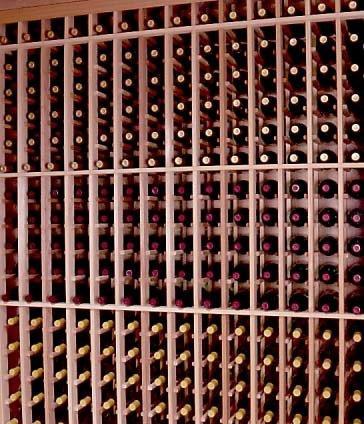 Elite 8' Single Bottle Wine Racking